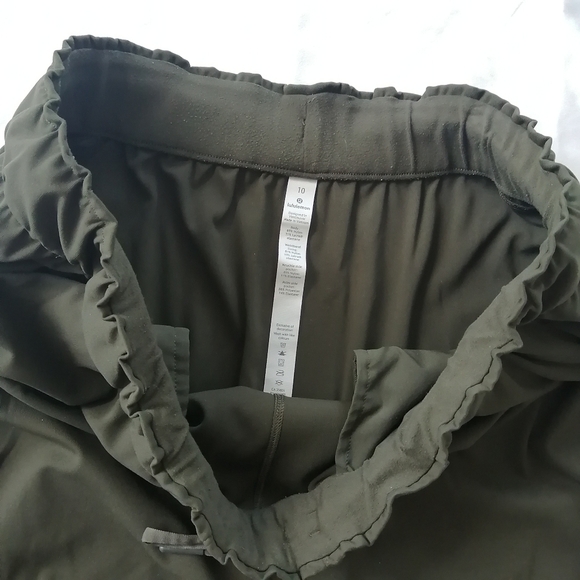 Lululemon Keep Moving 7/8 High Rise Pants Dark Olive Green 10 - Picture 10 of 16
